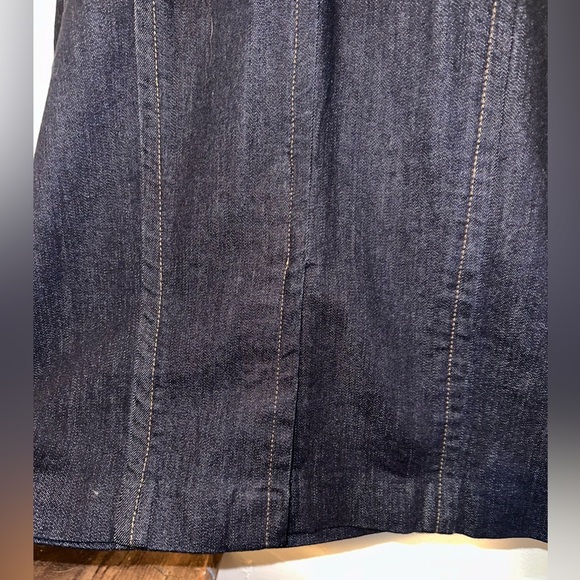 Banana Republic Dark Blue Denim Pencil Dress Size 6 - Picture 5 of 8